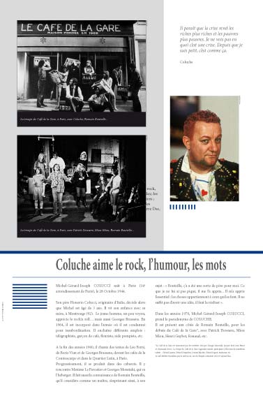 exposition Coluche Coluche  le rock, l'humour, les mots 