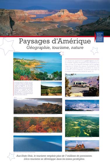 Paysages d’Amérique, Géographie, Tourisme, Nature