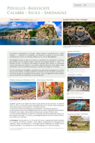 Exposition Italie Pouilles -Basilicate - Calabre - Sicile - Sardaigne