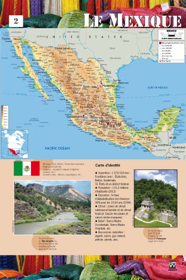 Exposition Mexique Le Mexique - Carte - Carte d’identité 