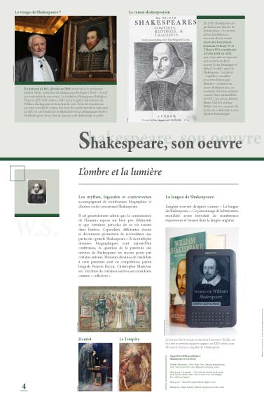 Exposition Shakespeare Shakespeare, son oeuvre 