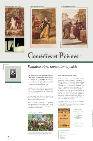 Exposition Shakespeare Comédies et Poèmes 