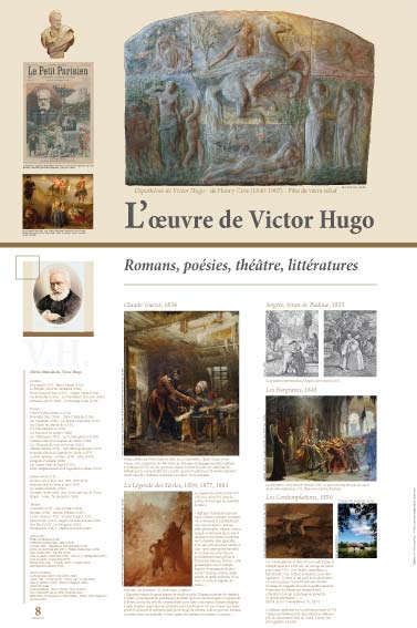 Exposition L’œuvre de Victor Hugo - Romans, poésies, théâtre, littératures