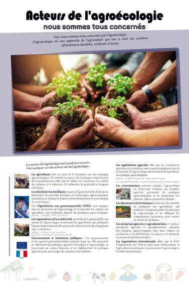 exposition Acteurs de l'agroécologie - nous sommes tous concernés