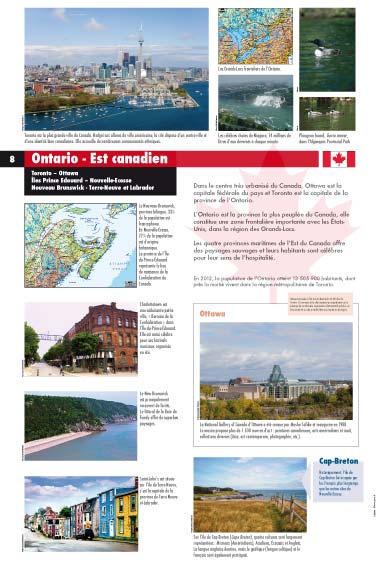 Exposition Canada - Ontario - Est canadien - Toronto – Ottawa  Îles Prince Edouard – Nouvelle-Ecosse 