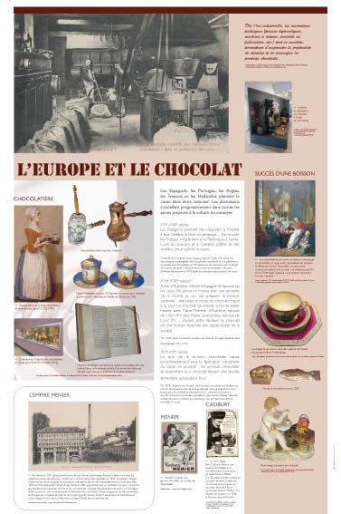 Exposition chocolat, exposition cacao, L'Europe et le chocolat 