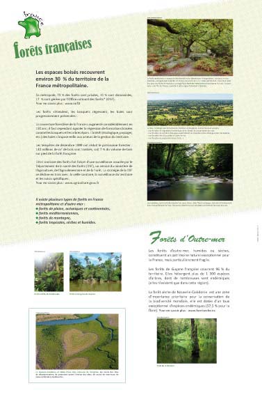 Exposition développement durable Forêts françaises