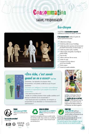 Réduire ses déchets Consommation saine, responsable- exposition déchets 