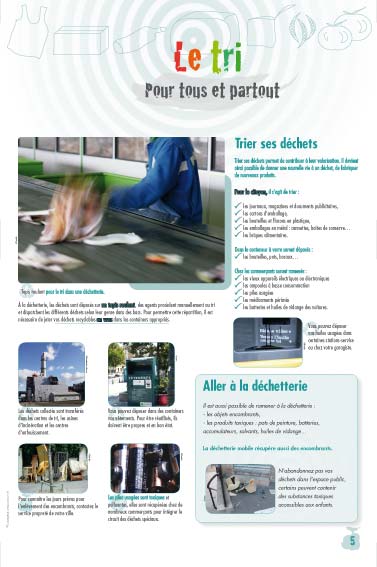 Le tri sélectif des déchets pour tous et partout- exposition déchets 