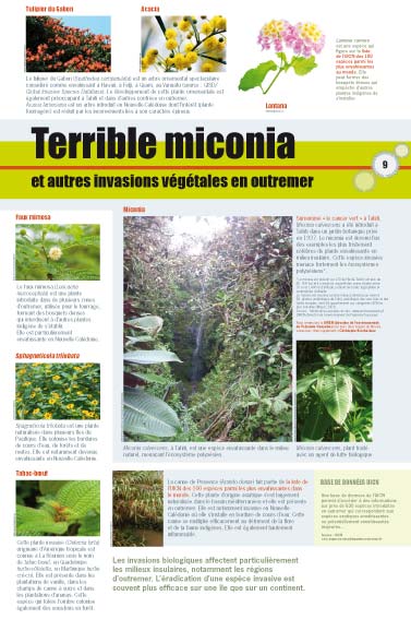 exposition Terrible miconia et autres invasions végétales en outremer 
