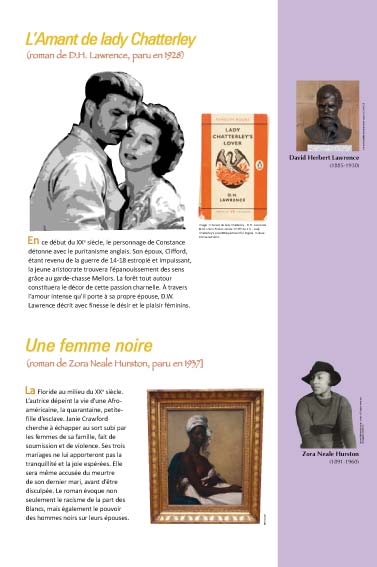 exposition L’Amant de lady Chatterley (roman de D.H. Lawrence Une femme noire (roman de Zora Neale Hurston