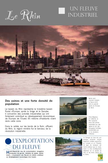expositexposition Fleuves et rivières - Le Rhin - Un fleuve industrielion culturelle