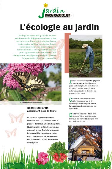 Exposition jardin écologique L’écologie au jardin