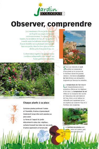 Exposition jardin écologique Observer, comprendre