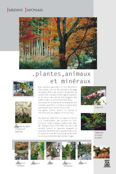 Exposition Jardins japonais Plantes, animaux et minéraux