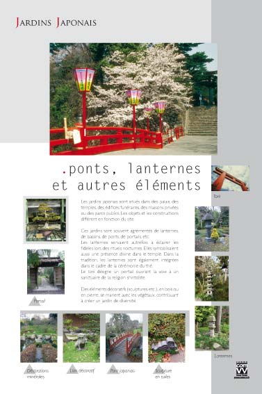  Exposition Jardins japonais Ponts, lanternes et autres éléments
