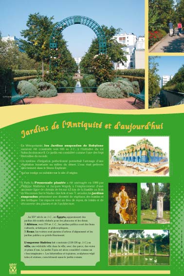 Exposition Jardins et espaces verts Exposition Jardins de l'Antiquité et d'aujourd'hui