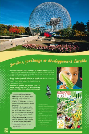 Exposition  Jardins, jardinage et développement durable