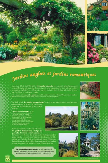 Exposition  Jardins anglais et jardins romantiques