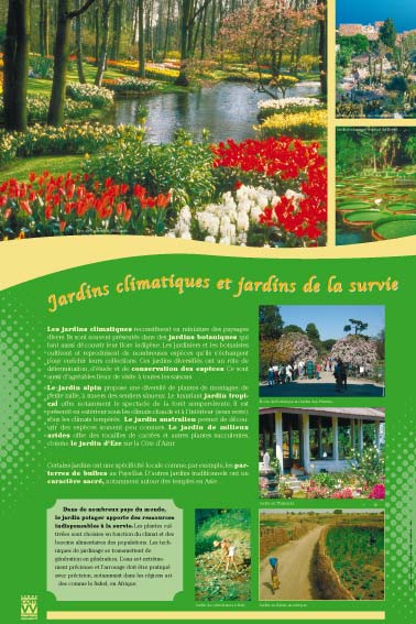 Exposition  Jardins climatiques et jardins de la survie