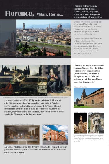 Léonard de Vinci Florence Milan Rome 