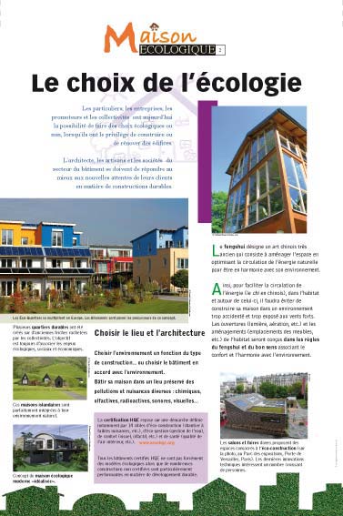 Exposition Le choix de l’écologie 