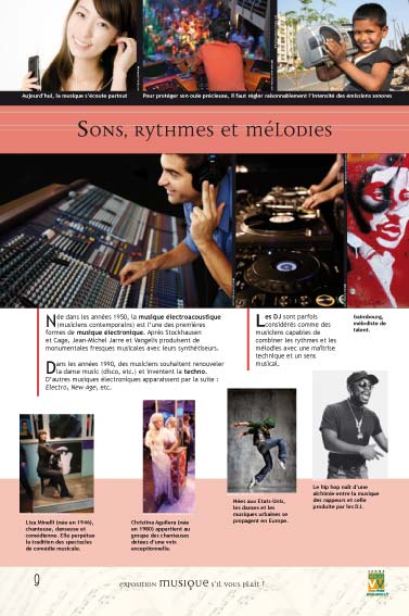 Exposition musique Sons, rythmes et mélodies