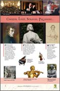 Exposition musique Chopin, Lizst, Strauss, Paganini...