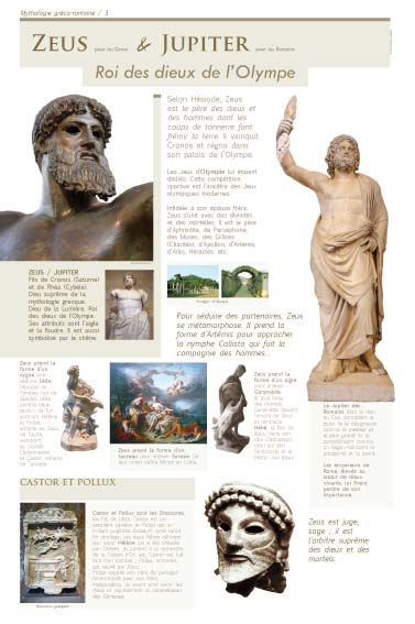 Exposition Mythologie  Zeus & Jupiter