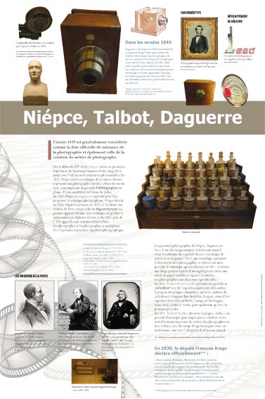 Exposition La photographie Niépce, Talbot, Daguerre 