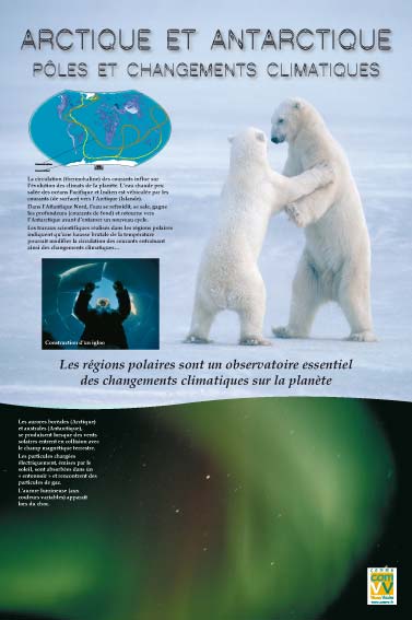 Exposition  Arctique et antarctique pôles et changements climatiques