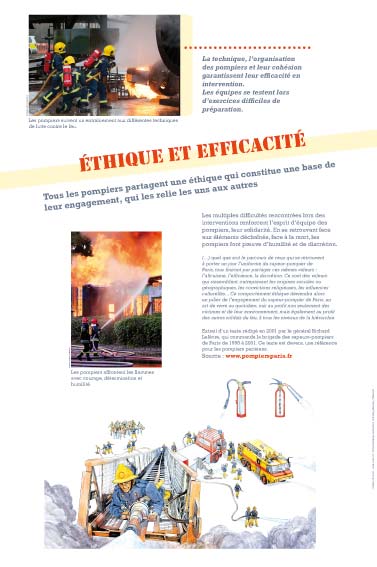 exposition pompiers - éthique et efficacité