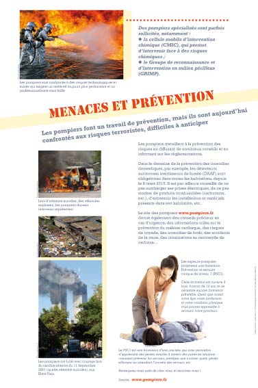 exposition pompiers Menaces et préventions 