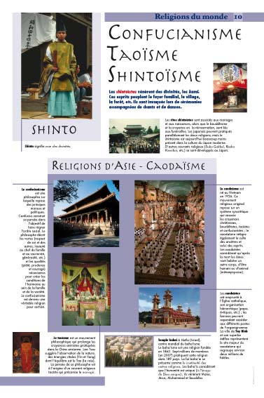 Confucianisme, Taoïsme, Shintoïsme