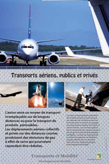 Exposition mobilité  Transports aériens, publics et privés